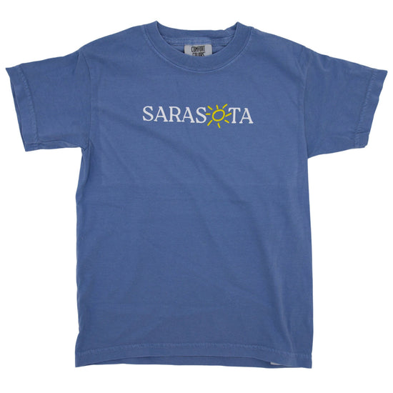 Sarasota Style Kid'S Short Sleeve T-Shirt in Blue - Sarasota Florida | Sarasota Store