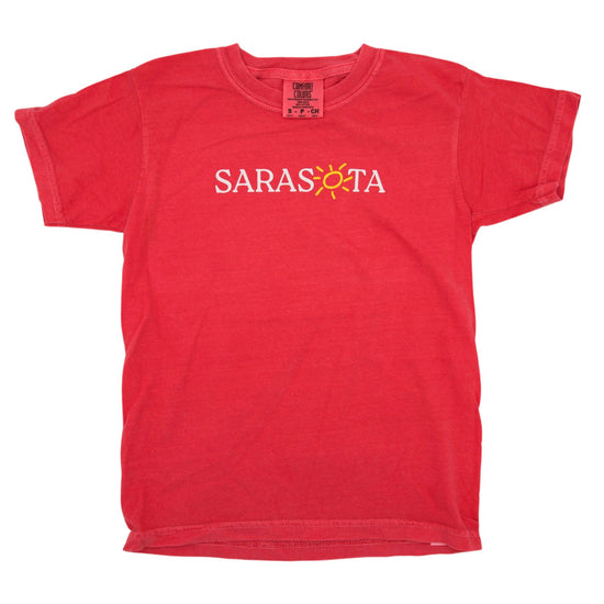 Sarasota Style Kid'S Short Sleeve T-Shirt in Red - Sarasota Florida | Sarasota Store