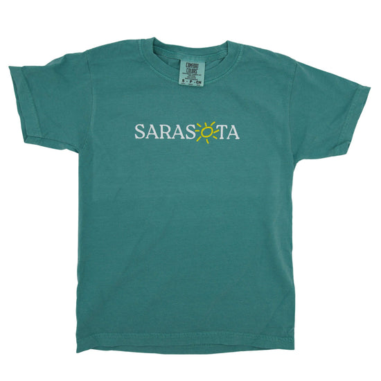 Sarasota Style Kid'S Short Sleeve T-Shirt in Teal - Sarasota Florida | Sarasota Store