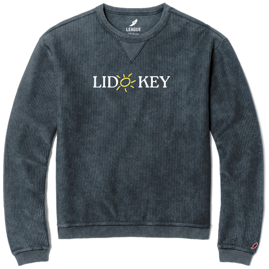 Sarasota Style Crewneck Sweatshirt in Denim - Lido Key | Sarasota Store