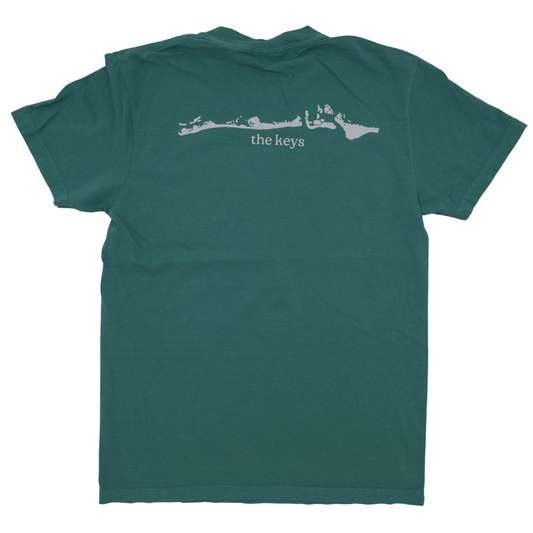 Sarasota Style Longboat Keys Short Sleeve T-Shirt in Seafoam - Lido Key | Sarasota Store