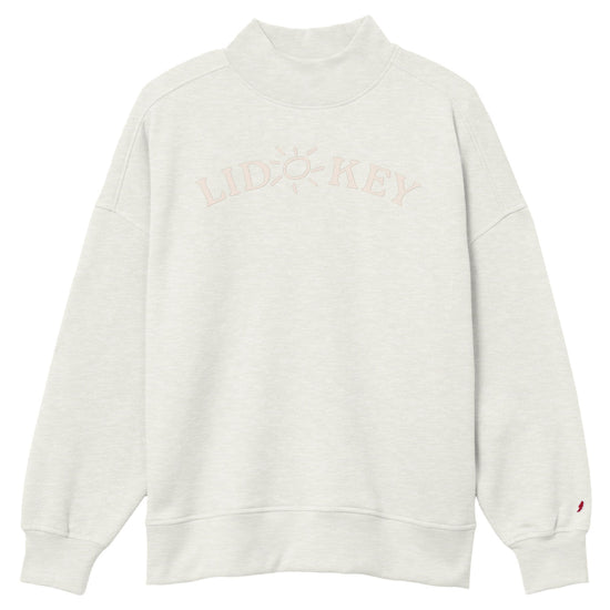 Sarasota Style Mock Neck in Oatmeal - Lido Key | Sarasota Store