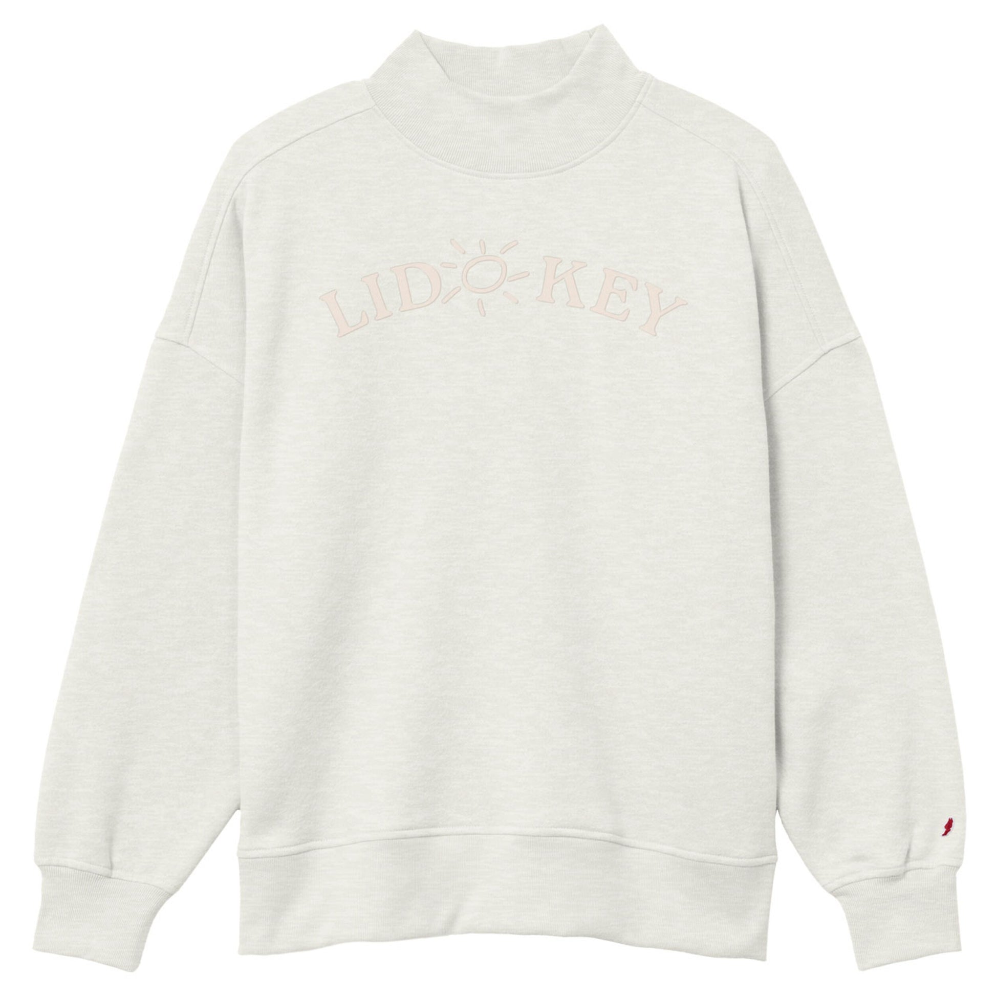 Sarasota Style Mock Neck in Oatmeal - Lido Key | Sarasota Store