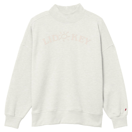 Sarasota Style Mock Neck in Oatmeal - Lido Key | Sarasota Store