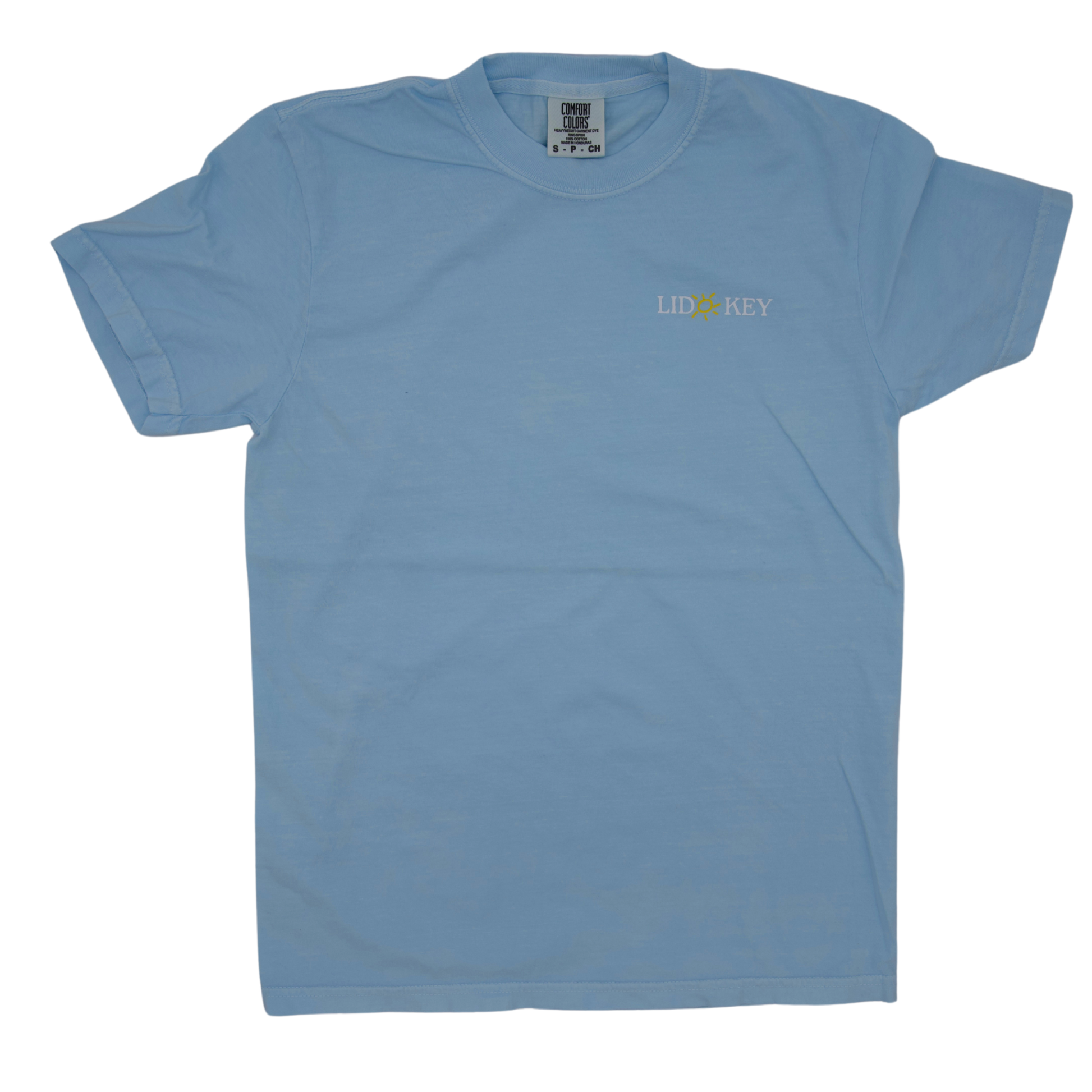 Sarasota Style Short Sleeve T-Shirt in Chambray - Lido Key | Sarasota Store