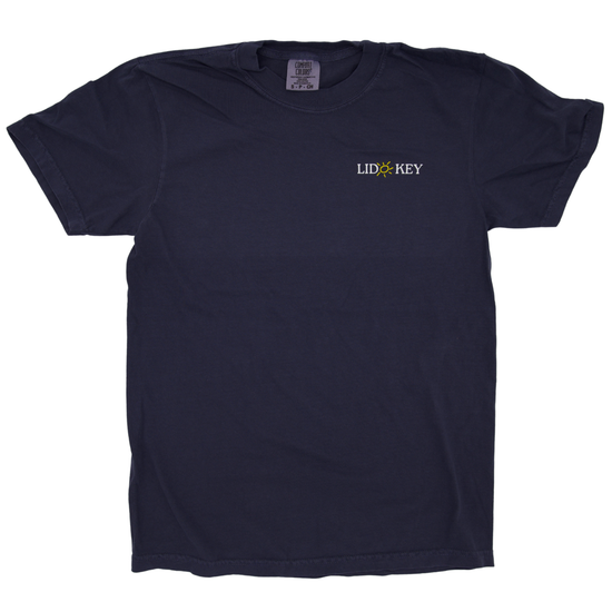 Sarasota Style Short Sleeve T-Shirt in Navy - Lido Key | Sarasota Store
