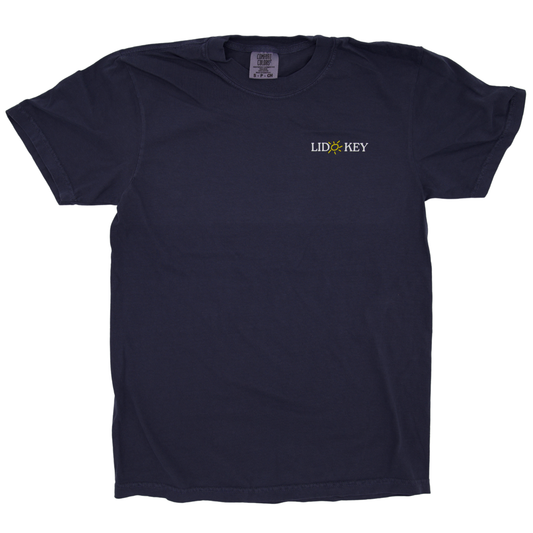 Sarasota Style Short Sleeve T-Shirt in Navy - Lido Key | Sarasota Store
