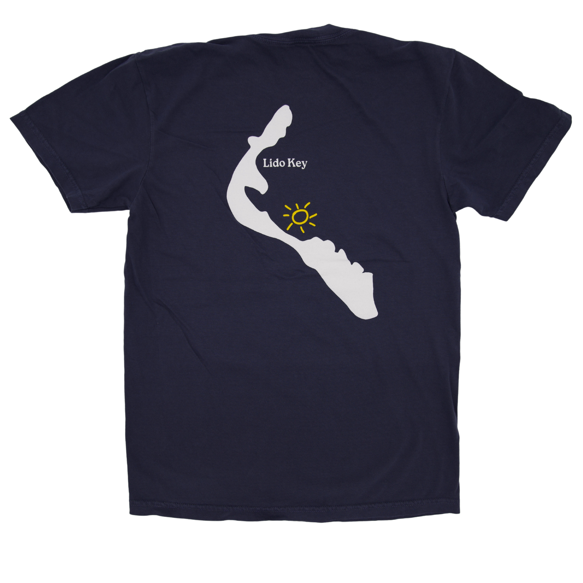 Sarasota Style Short Sleeve T-Shirt in Navy - Lido Key | Sarasota Store