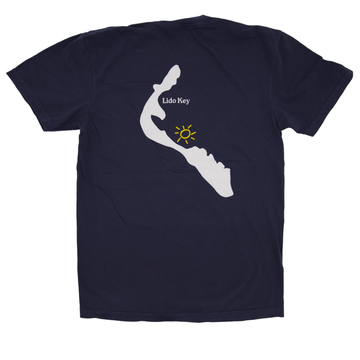 Sarasota Style Short Sleeve T-Shirt in Navy - Lido Key | Sarasota Store