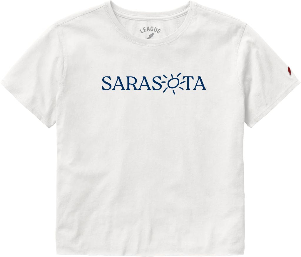 Sarasota Style Long Sleeve T-Shirt in White - Sarasota Florida | Sarasota Store