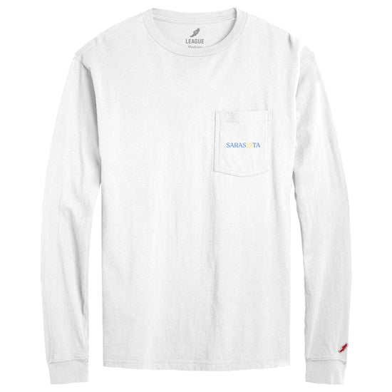 Sarasota Style Long Sleeve T-Shirt in White - Sarasota Florida | Sarasota Store