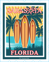 Sarasota Style Longboard Stamp - Sarasota Florida | Sarasota Store