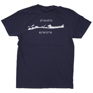 Sarasota Style Coordinates Short Sleeve T-Shirt in Navy - Longboat Key | Sarasota Store