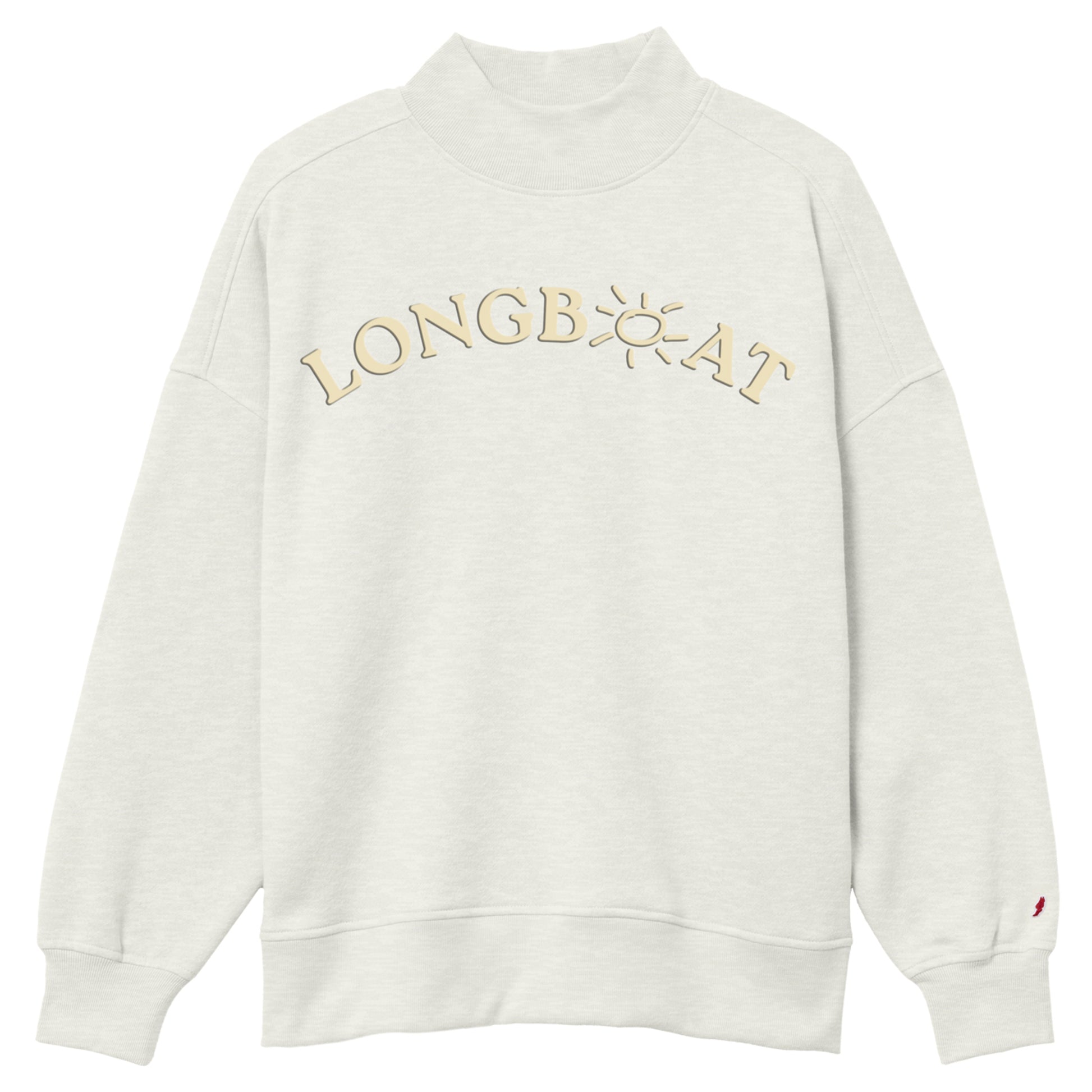 Sarasota Style Mock Neck in Oatmeal - Longboat Key | Sarasota Store