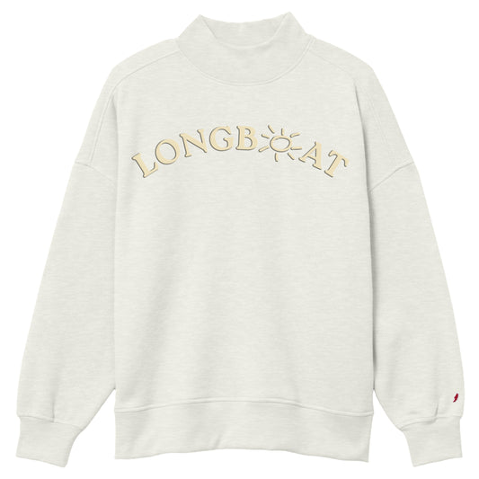 Sarasota Style Mock Neck in Oatmeal - Longboat Key | Sarasota Store