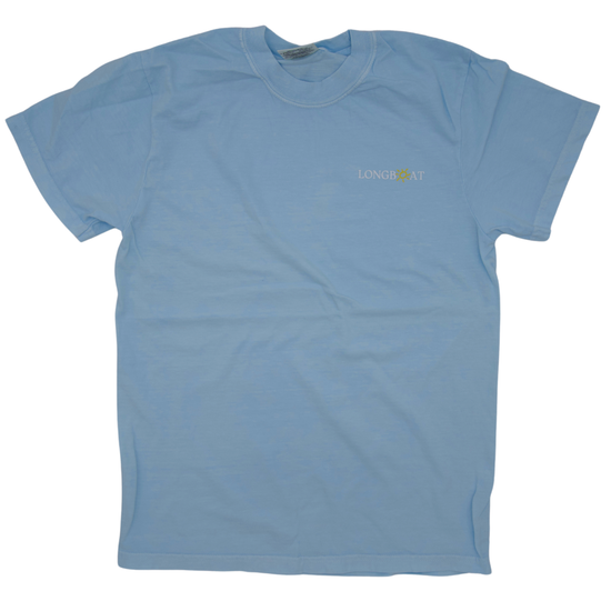 Sarasota Style Short Sleeve T-Shirt in Chambray - Longboat Key | Sarasota Store