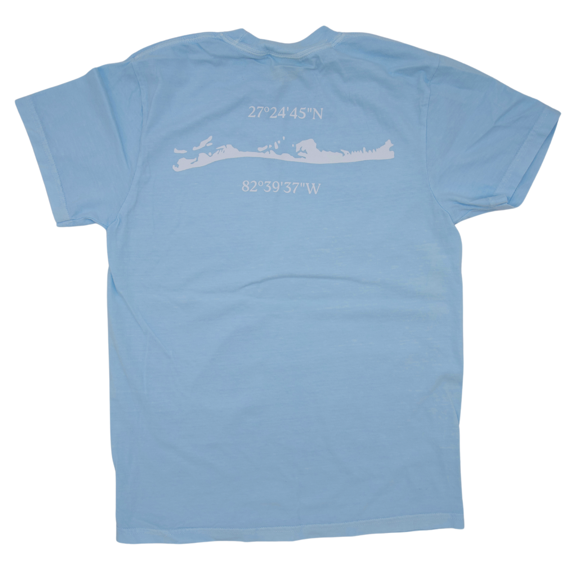 Sarasota Style Short Sleeve T-Shirt in Chambray - Longboat Key | Sarasota Store