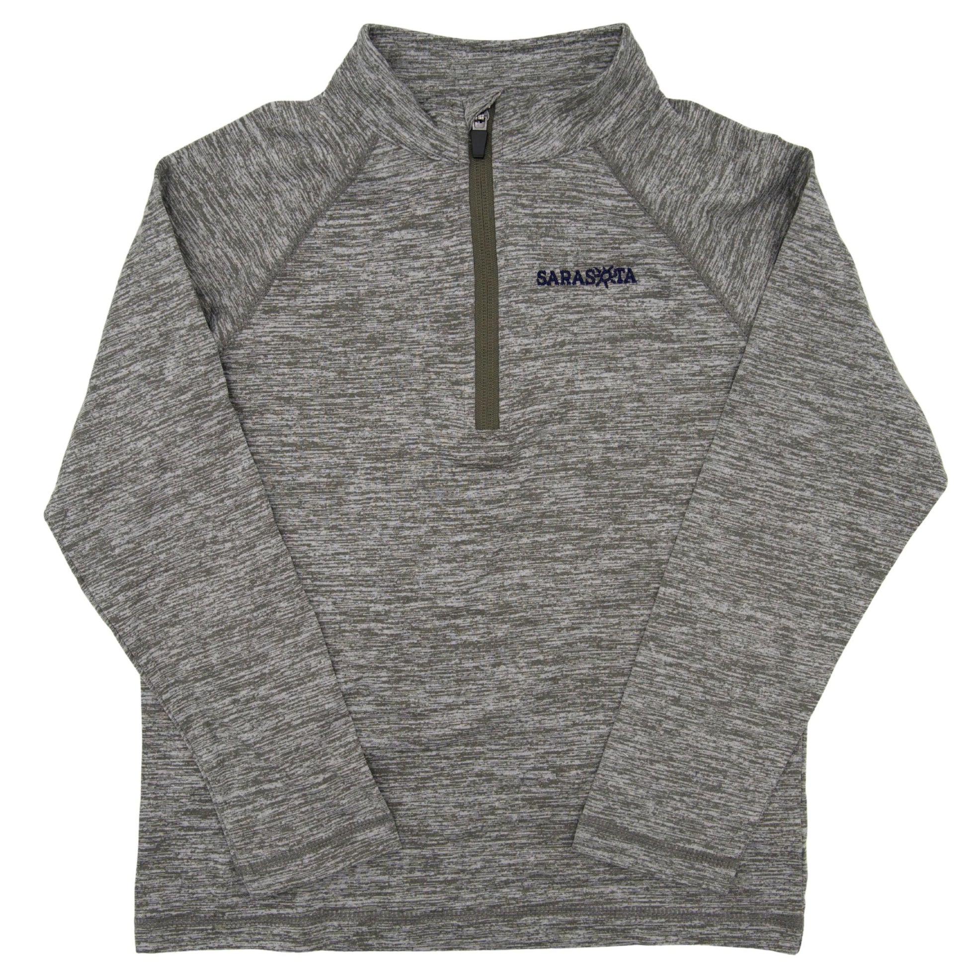 Sarasota Style Matthew Quarter Zip Pullover in Gray - Sarasota Florida | Sarasota Store