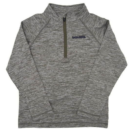 Sarasota Style Matthew Quarter Zip Pullover in Gray - Sarasota Florida | Sarasota Store