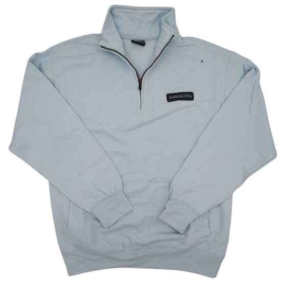 Sarasota Style Men'S Fundamental Fleece Quarter Zip Pullover in Blue - Sarasota Florida | Sarasota Store
