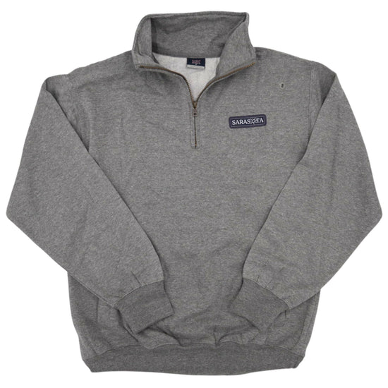 Sarasota Style Men'S Fundamental Fleece Quarter Zip Pullover in Gray - Sarasota Florida | Sarasota Store