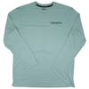 Sarasota Style Men'S Perf Keys Long Sleeve T-Shirt in Teal - Sarasota Florida | Sarasota Store
