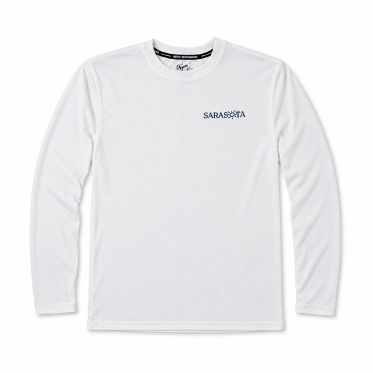 Sarasota Performance Keys Long Sleeve — White
