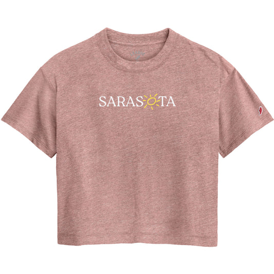 Sarasota Style Midi Short Sleeve T-Shirt in Pink - Sarasota Florida | Sarasota Store