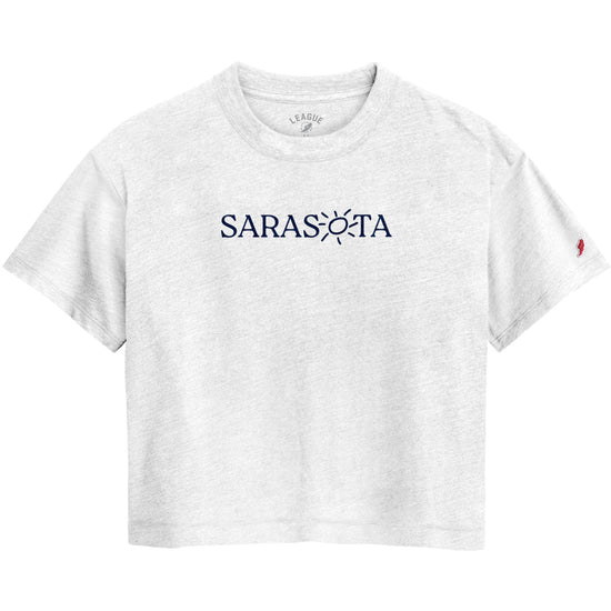 Sarasota Style Midi Short Sleeve T-Shirt in White - Sarasota Florida | Sarasota Store