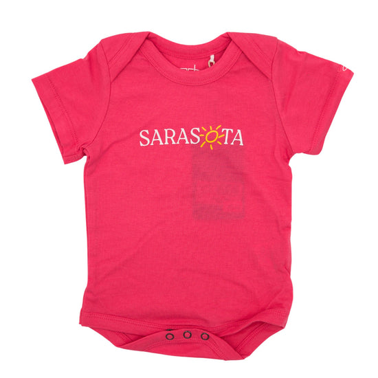 Sarasota Style Baby Onesie in Pink - Sarasota Florida | Sarasota Store