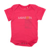 Sarasota Style Baby Onesie in Pink - Sarasota Florida | Sarasota Store