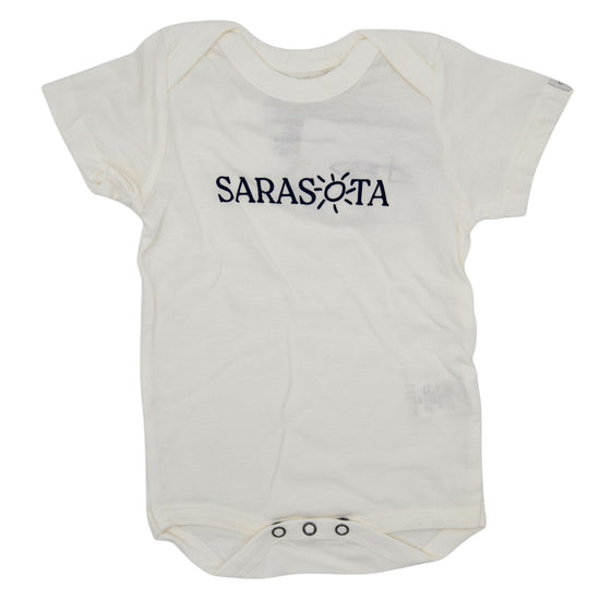 Sarasota Style Baby Onesie in White - Sarasota Florida | Sarasota Store