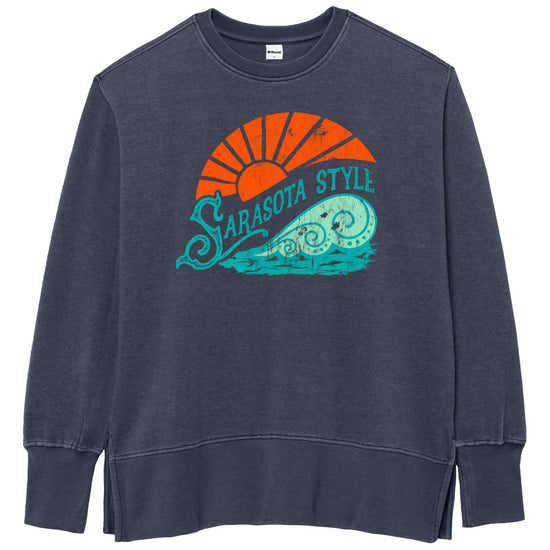 Sarasota Style x Ouray Crewneck Sweatshirt in Navy - Sarasota Florida | Sarasota Store