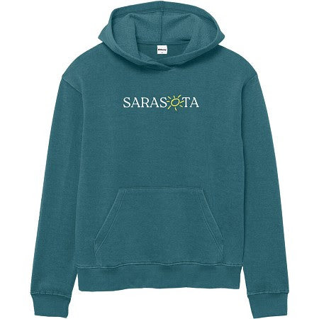 Sarasota Style x Ouray Fleece Hoodie in Teal - Sarasota Florida | Sarasota Store