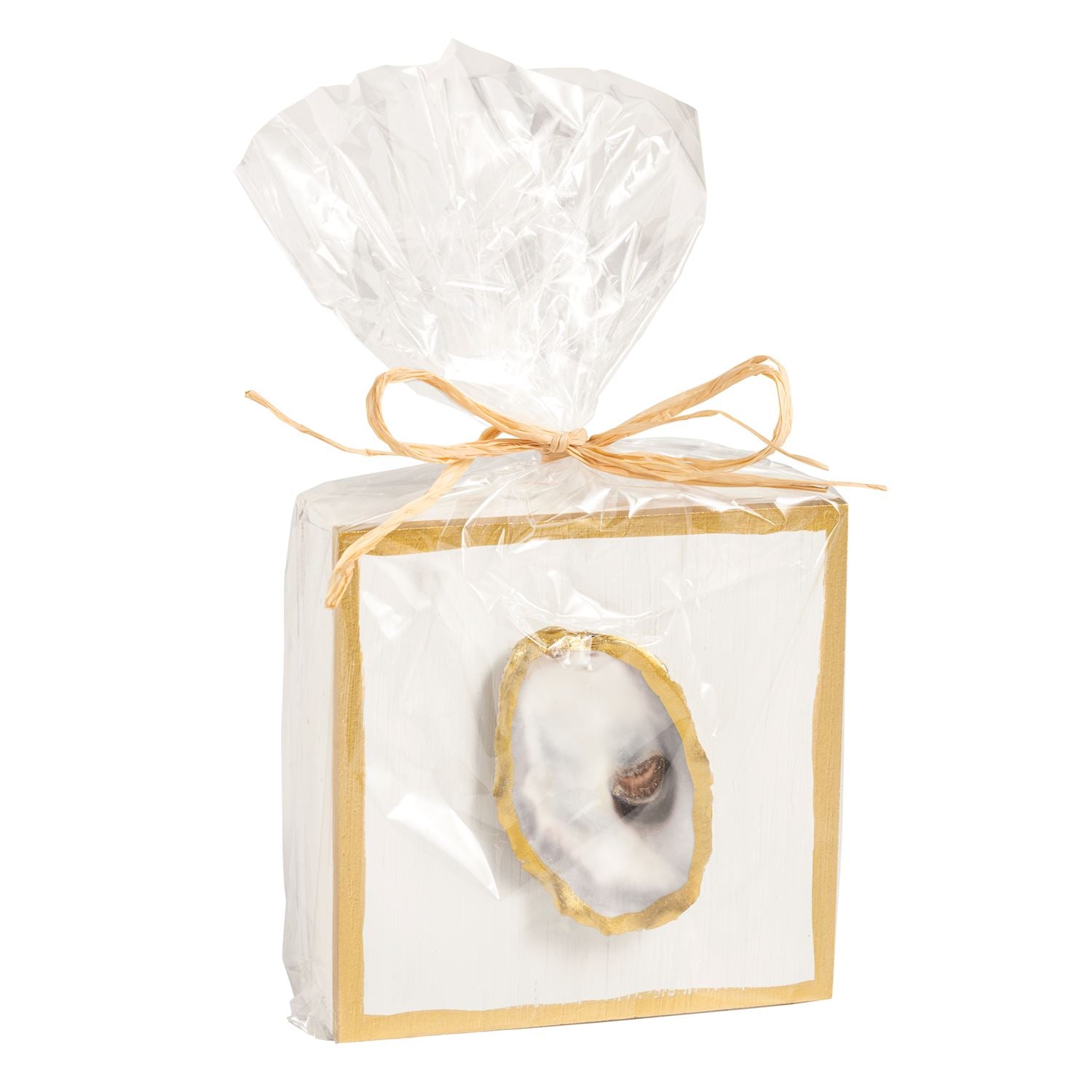 Sarasota Style Oyster Shell Decorative Plaque in White - Sarasota Florida | Sarasota Store
