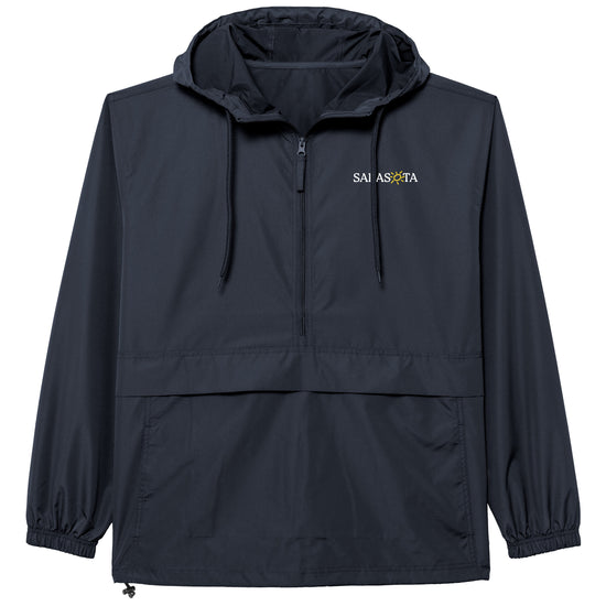 Sarasota Style Packable Full Zip Jacket in Navy - Sarasota Florida | Sarasota Store