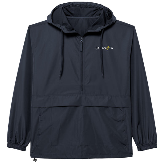 Sarasota Style Packable Full Zip Jacket in Navy - Sarasota Florida | Sarasota Store