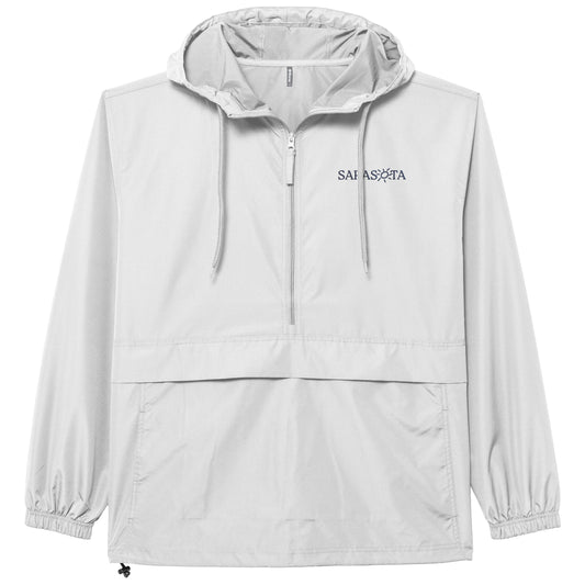 Sarasota Style Packable Full Zip Jacket in White - Sarasota Florida | Sarasota Store