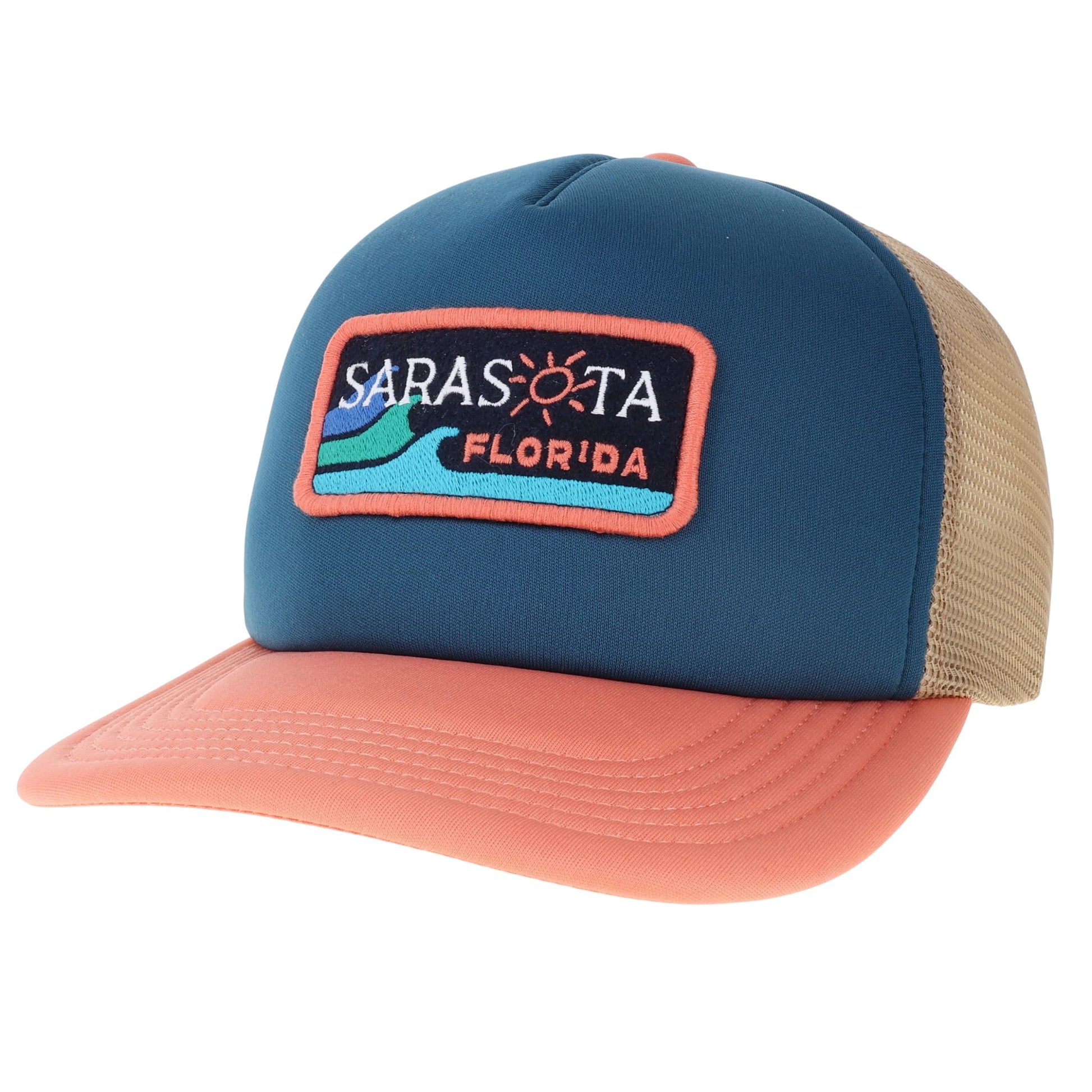 Sarasota Style Patch Baseball Cap in Blue - Sarasota Florida | Sarasota Store