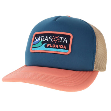 Sarasota Style Patch Baseball Cap in Blue - Sarasota Florida | Sarasota Store