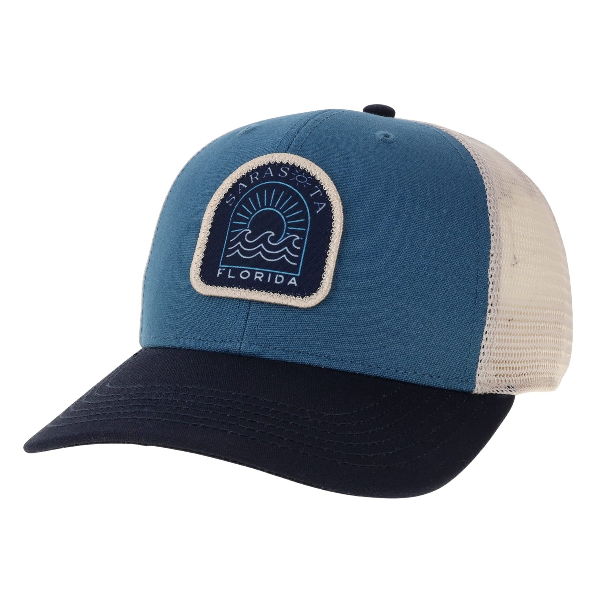 Sarasota Style Patch Baseball Cap in Blue - Sarasota Florida | Sarasota Store