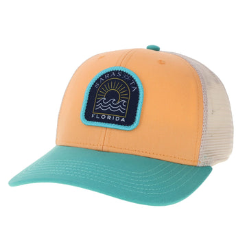 Sarasota Style Patch Baseball Cap in Orange - Sarasota Florida | Sarasota Store