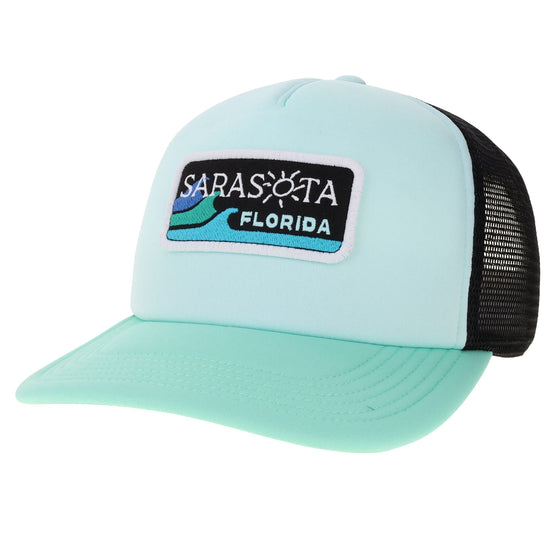 Sarasota Style Patch Light Baseball Cap in Blue - Sarasota Florida | Sarasota Store