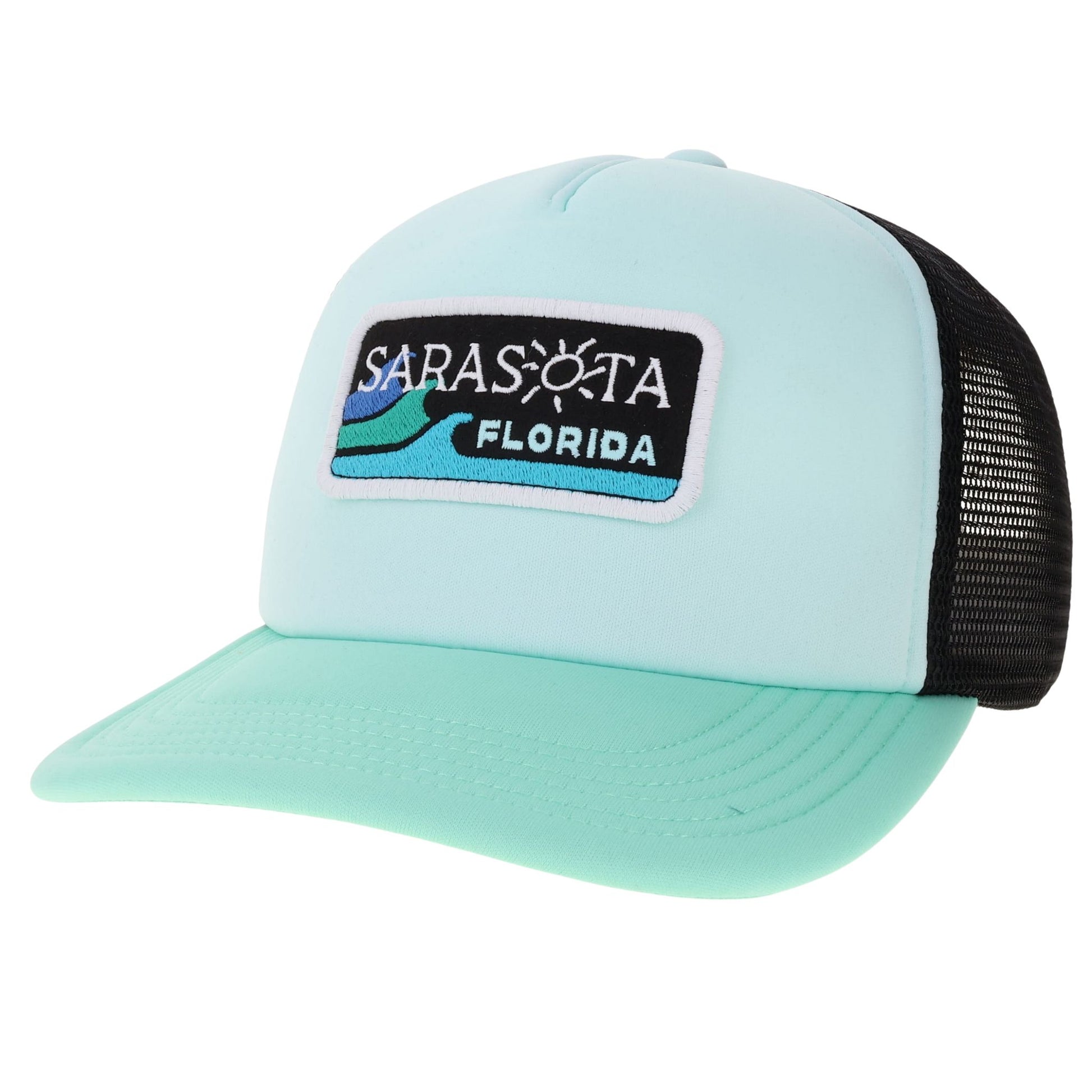 Sarasota Style Patch Light Baseball Cap in Blue - Sarasota Florida | Sarasota Store