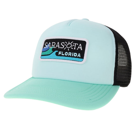 Sarasota Style Patch Light Baseball Cap in Blue - Sarasota Florida | Sarasota Store