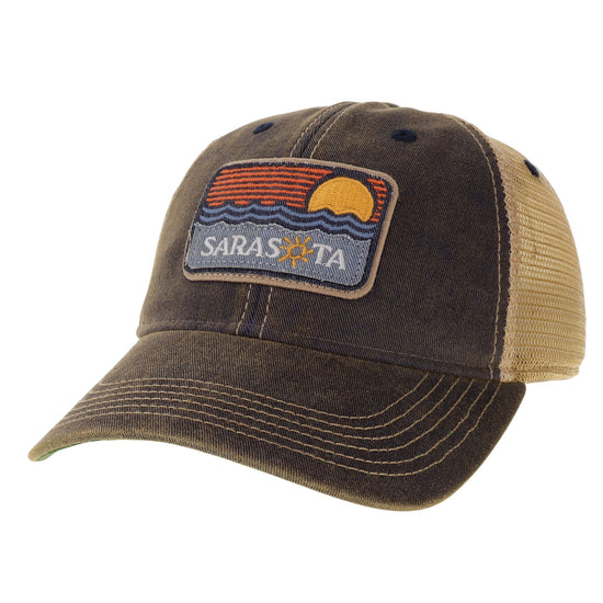Sarasota Style Patch Trucker Hat in Navy - Sarasota Florida | Sarasota Store