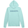 Sarasota Style Performance Hoodie in Blue - Sarasota Florida | Sarasota Store