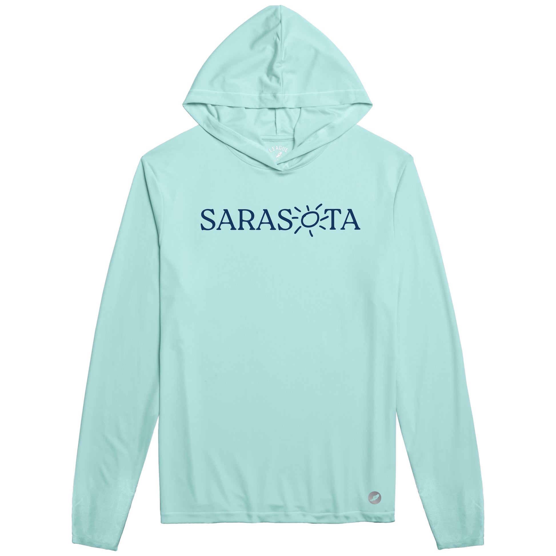 Sarasota Style Performance Hoodie in Blue - Sarasota Florida | Sarasota Store