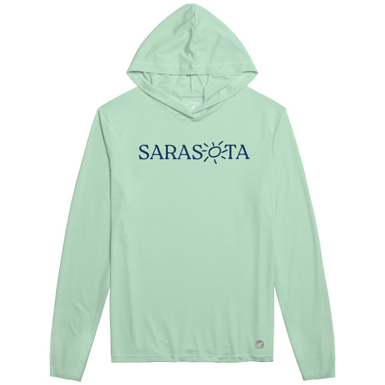 Sarasota Style Performance Hoodie in Green - Sarasota Florida | Sarasota Store