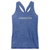 Sarasota Style Racerback Tank Top in Blue - Sarasota Florida | Sarasota Store